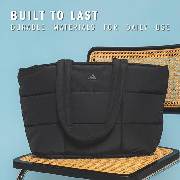 adidas Quilted Tote – Puffer Shoulder Bag - Picture 2 of 6